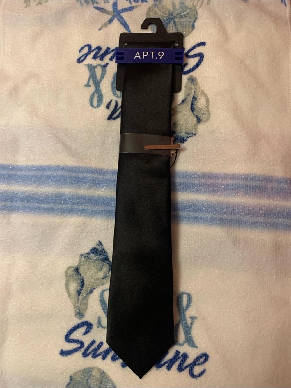 Apt. 9 Black Men's Solid Necktie